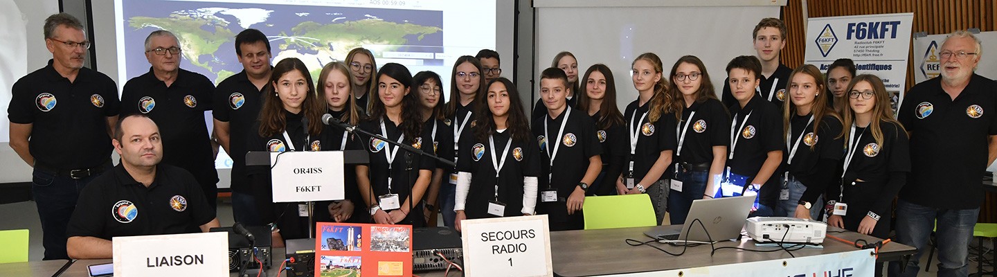 Les 20 collégiens en contact avec l'ISS