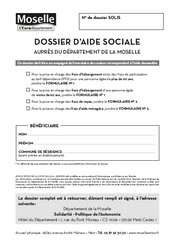 Dossier d'aide sociale