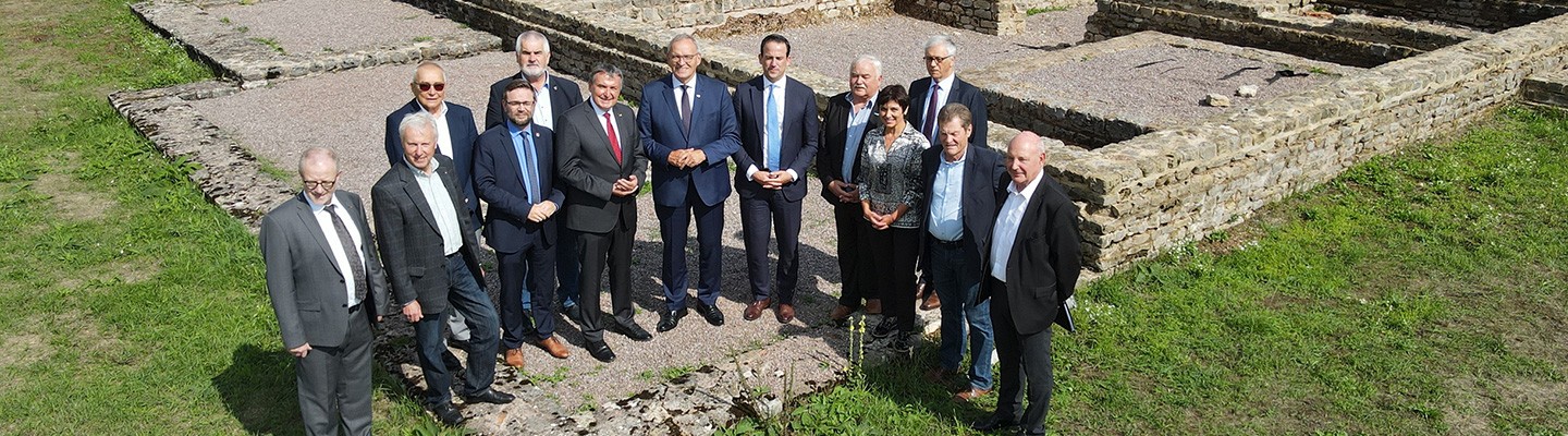 Les partenaires réunis lors de la création de Vita Futura Bliesbruck-Reinheim